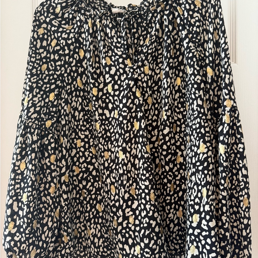 Stylish Black and Gold Women's Top